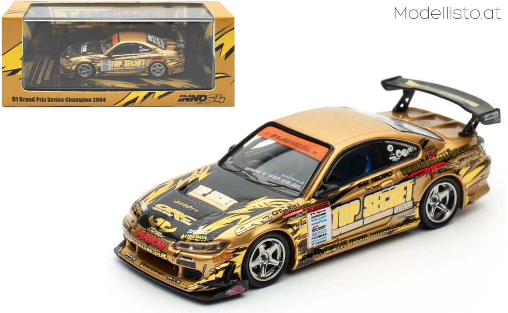 2004 Nissan Silvia Top Secret (S15) D1 Grand Prix Series Champion, gold